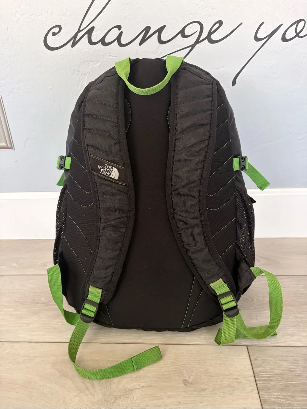 North Face Wasatch Large Black & Green Men's Backpack